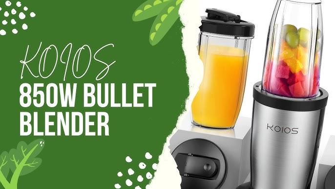 KOIOS PRO 850W Bullet Personal Blender for Shakes and Smoothies, Prote –  JandWShippingGroup