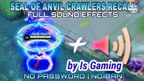 Script Effect Recall Seal of anvil tas tas tas with sound terbaru full effect file backup