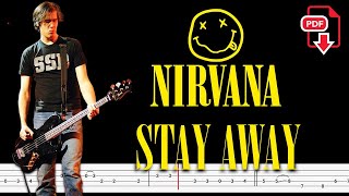 Nirvana - Stay Away (🔴Bass Tabs | Notation) @ChamisBass  #chamisbass  #nirvana #nirvanabass