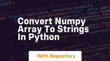 Convert numpy array to strings in python