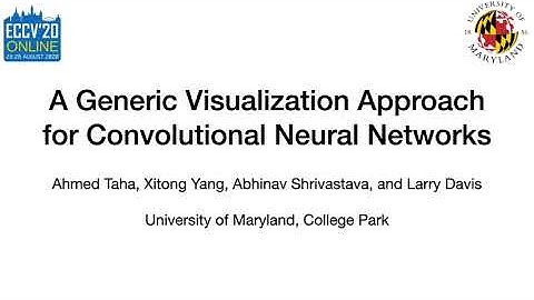 [ECCV 2020] A Generic Visualization Approach for Convolutional Neural Networks (10 mins)