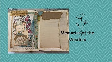 Memories of the Meadow Altered Book Junk Journal |  @Tattytreasure #collagetype