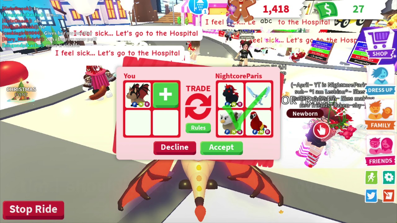 What people will trade for a neon bat dragon in adopt me!!! - YouTube