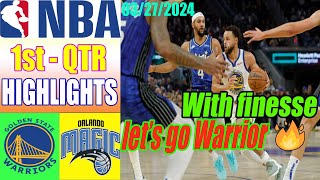 Warriors vs Magics Game Highlights 1st QTR Mar 27, 2024 | NBA Highlights 2024