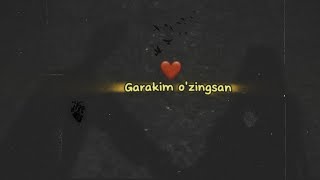 BLACKDOZA-GARAKIM O'ZINGSAN❤(offical audio)