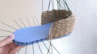 ДИВОВИЖНА ІДЕЯ КАШПО ДЕКОР своїми руками / Jute craft ideas