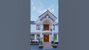 Mẫu nhà gác lửng 4 phòng ngủ mái thái đẹp tiện nghi  #nhavuon #nhagaclung #nhadep #thietkenhadep