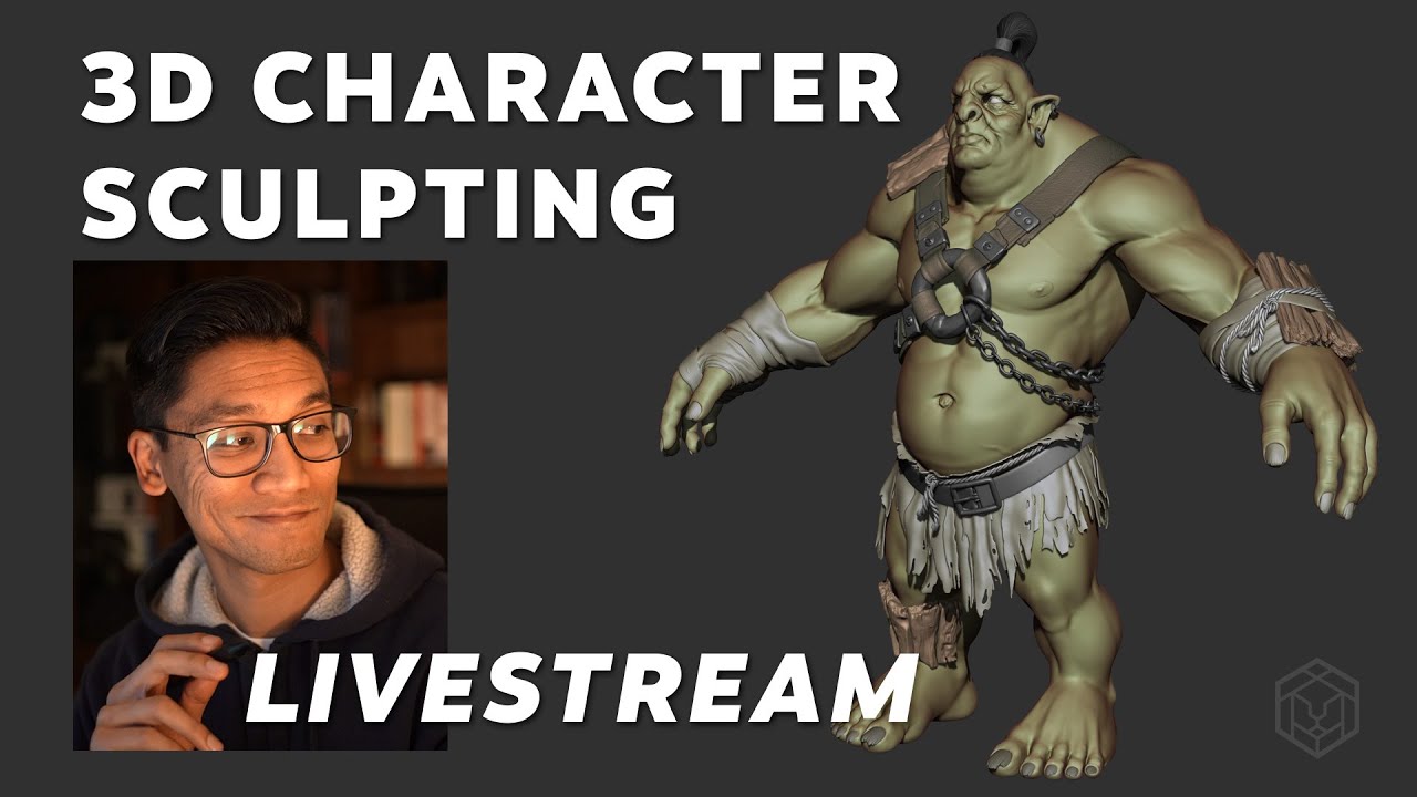 Live 3D Sculpting | Orc Character in ZBrush (Nov 20, 2023) - YouTube