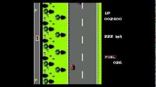 Road Fighter Gameplay | Old TV Video Games | Nintendo screenshot 5