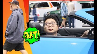 This Is The FUNNIEST WET FART PRANK AT THE INTERNATIONAL Auto Show!