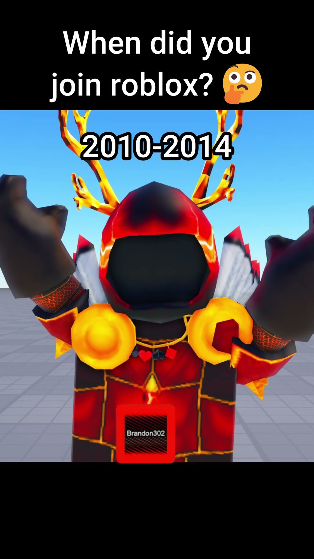 What year did you join roblox!? ?? #shorts #roblox