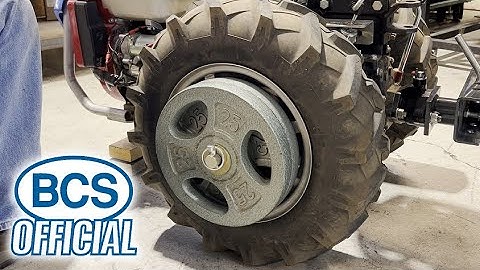 Installing Wheel Weight Barbell Hangers on a BCS Tractor