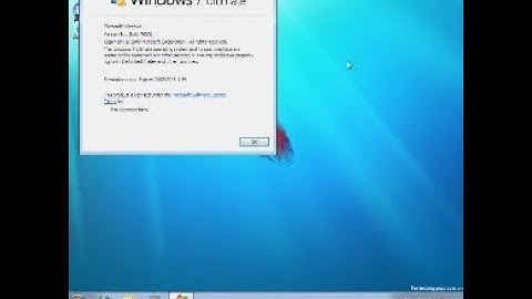 Exploring Windows 7 build 7000 (a Windows 7 bèta buid)!