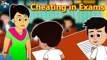 Cheating in Exams | Types of Cheaters During Exams | Animated | English Cartoon | Moral Stories