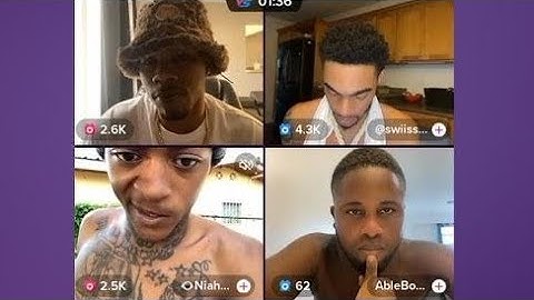 World dawg, Swiss lee, Ableboss and Niah vibing on live