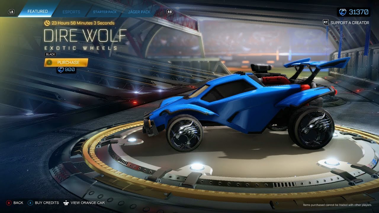 ROCKET LEAGUE ITEM SHOP Black Dire Wolf Exotic Wheels 05.12.20 YouTube
