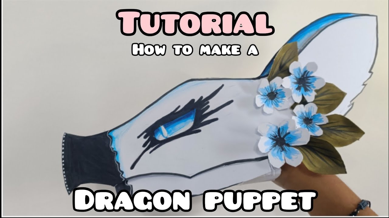 Quick tutorial on how to make a dragon puppet | artistic142 - YouTube