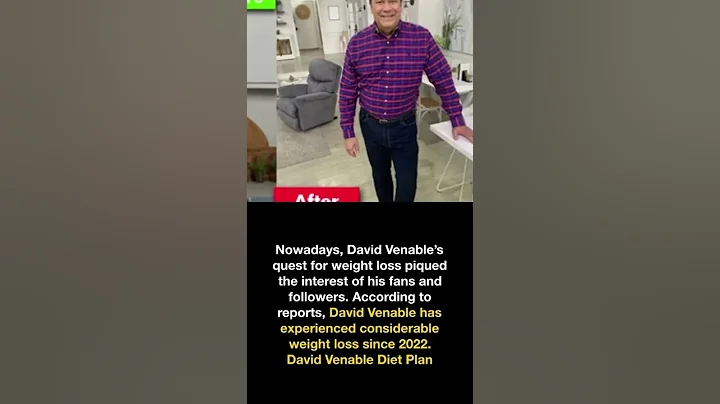 David Venable Weight Loss Journey Before and After...