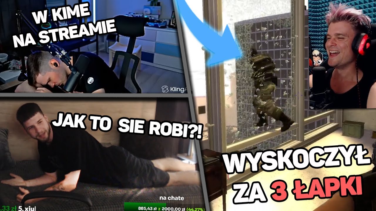 Poleciał w KIME na STREAMIE! | FUNNY MOMENTS z TWITCHA #6