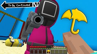 SQUID GAME HONEYCOMB CHALLENGE in Minecraft! MINIONS SURVIVE IN SQUID GAME  Gameplay