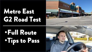 In this video we show the full route for your g2 road test at metro
east driving examination center along with tips so you can pass it
from first try. if...