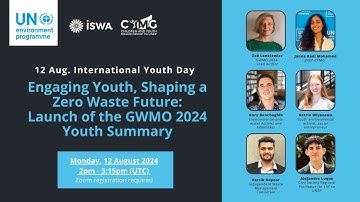 Engaging Youth, Shaping a Zero Waste Future: Launch of the GWMO 2024 Youth Summary