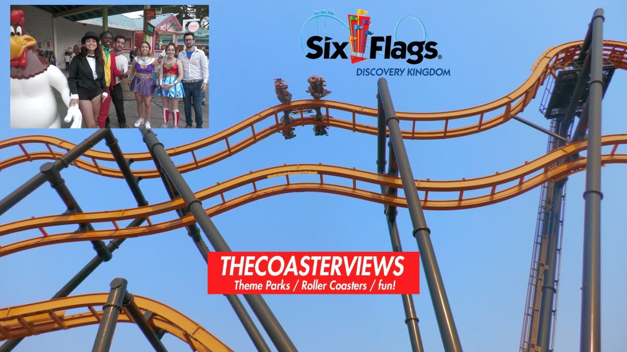 Six Flags Discovery Kingdom Complete Experience On/Off Ride 4K