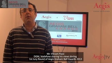 Mr. Vikram Passi, DGM, Vodafone at 1st Jury Round of Aegis Graham Bell Awards 2013