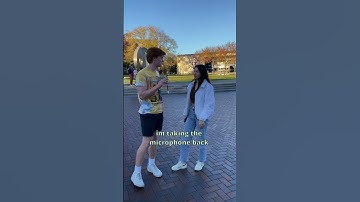THE INTERVIEWER BECOMES THE INTERVIEWEE!! #manonthestreet #funny #shorts