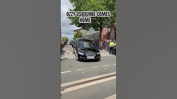 Ozzy Osbourne’s Funeral Procession Arrives #shorts