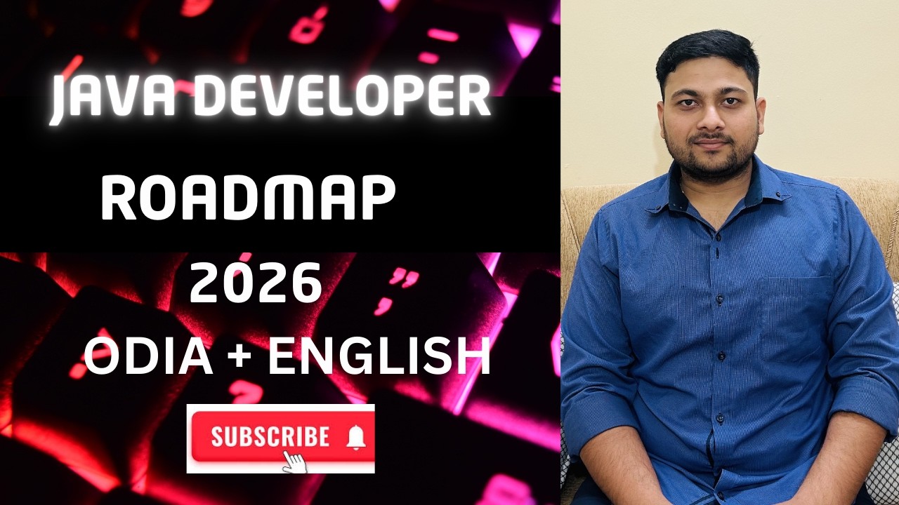 Java Developer Roadmap 2026 |Step-by-Step Guide for Beginners, Freshers & Experienced |Odia+ English
