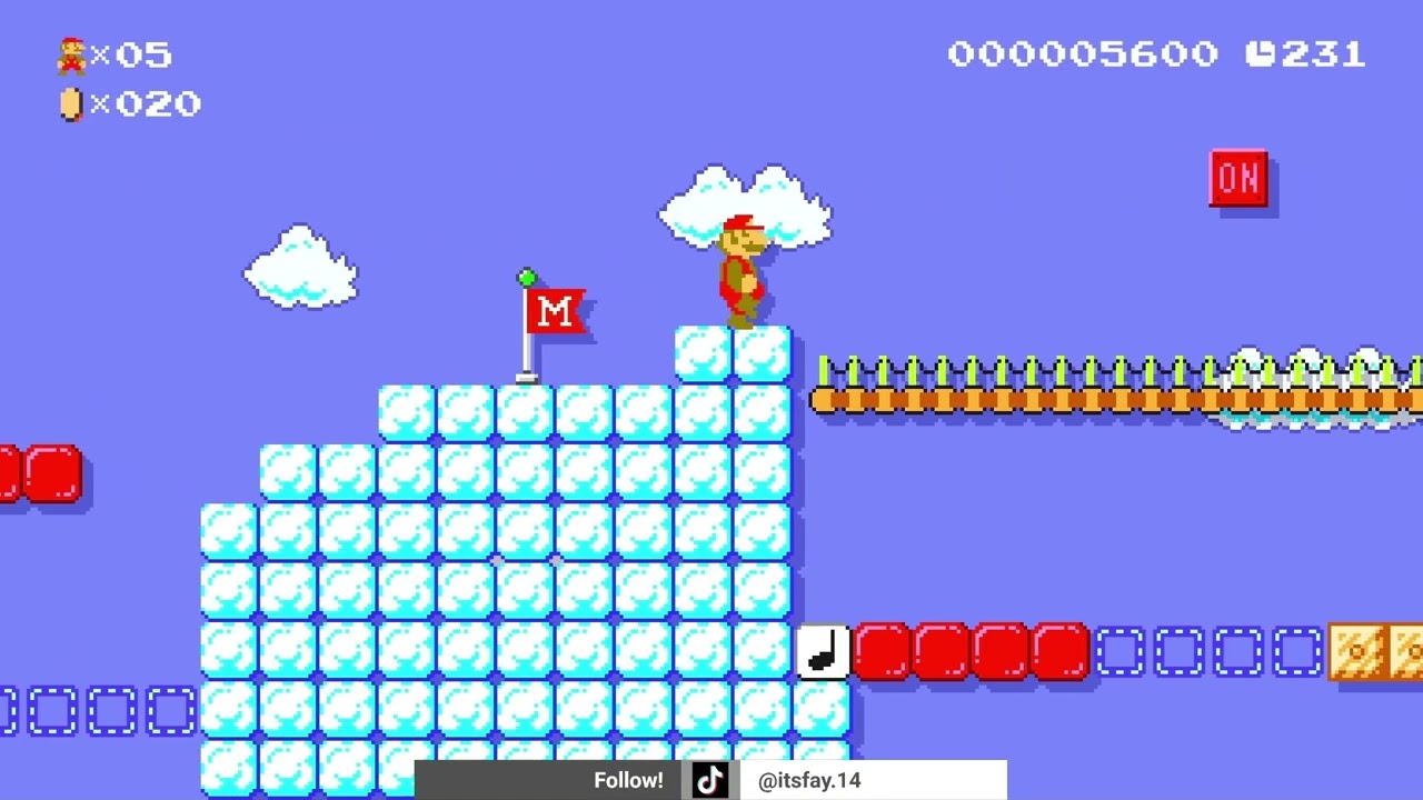 It's Fay - ON/OFF Switch Research Expedition Mario Maker Level 2