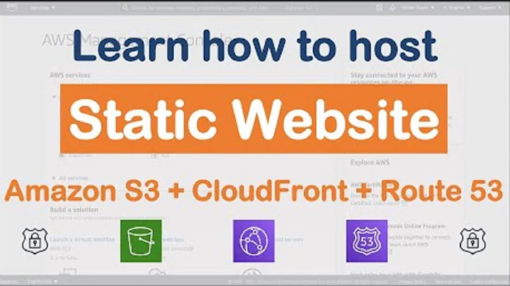 Host a static website on AWS S3 using AWS CloudFront, AWS Route53 and AWS Amplify