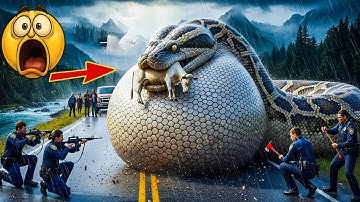 Courageous Rescue Team Fights Giant Python to Save Innocent Cow 🐍 4K