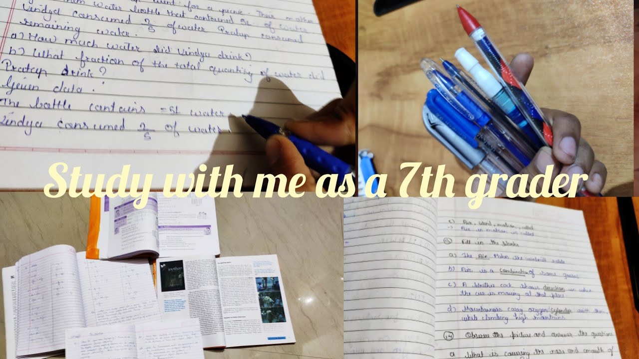 Study with me as a 7th grader - YouTube