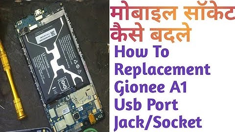 Gionee A1 Usb Port Replacement|Charging Socket Change|Jack Replace|Easy Otm Tech