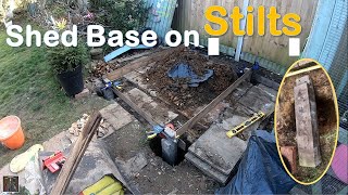 Wooden Shed Project Part 1: Building a Raised Base