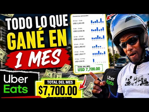 ASÍ HICE $7,700 😱😱 EN UBER EATS EN MIAMI USA 🇺🇸
