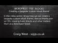 Create a bespoke block theme in WordPress - 03 BARE MINIMUM