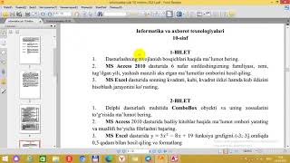 10-sinf Informatika Va Axborot Texnologiyalari Fanidan 2021-yil Imtihon Javoblari 10-sinf Informatika Va Axborot Texnologiyalari Fanidan 2021-yil Imtihon Javoblari