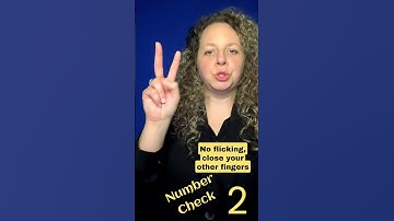 Are you making these common ASL mistakes with the number 2?
