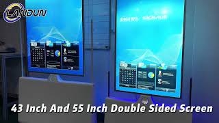 43 and 55 Inch Floor Standing Double Sided Digital Signage Kiosk