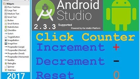 #10 Android studio tutorial - How to count number of Button clicks in Android. NEW