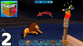 RealmCraft 3DMine Block World Lion King Gameplay Part 2 (iOS Android) 2023 screenshot 5