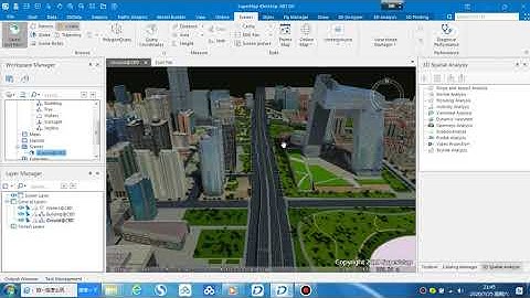3D analysis using SuperMap iDesktop 10i