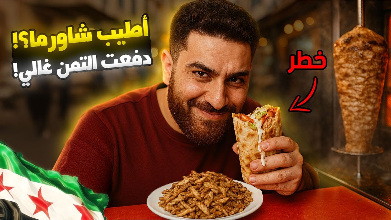 البحث عن اطيب شاورما بسوريا  | أخطر تجربة شاورما بحياتي!