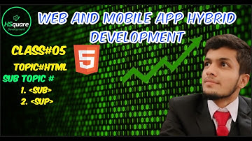 Class#05  Mastering HTML Subscript and Superscript Tags: A Beginner