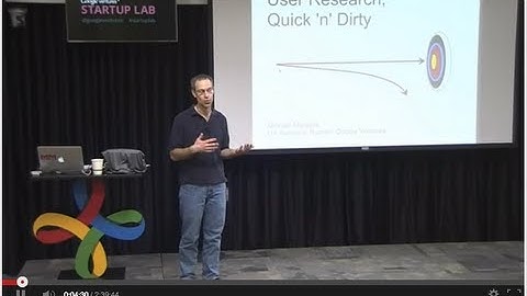 Startup Lab workshop: User Research, Quick 