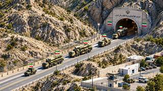 US Military Shoot Down Iranian Missile Ammo Column Entering the Gulf Village by Missiles Launcher! screenshot 5