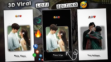 New Viral Photo Moving Status Video Editing In Alight Motion | Lofi Song Status Editing